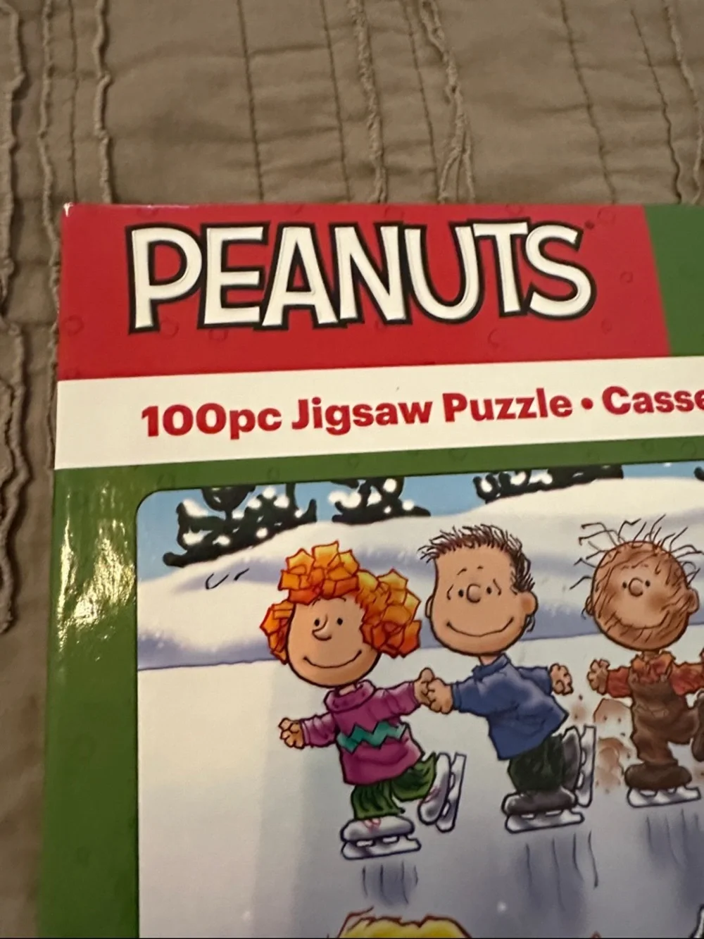 Peanuts Winter Skating Puzzle - NEW 100 pc